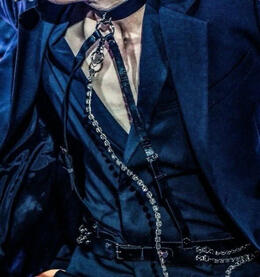 Suit with Harness and Chain